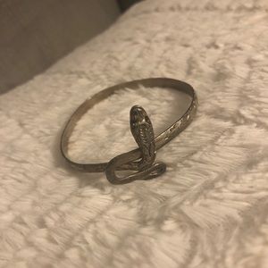 vintage silver snake bracelet